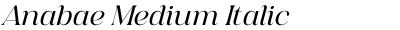 Anabae Medium Italic